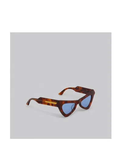 Marni Fairy Pool Triangular-frame Sunglasses In Brown