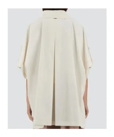 Herno Double Breasted Coat In White