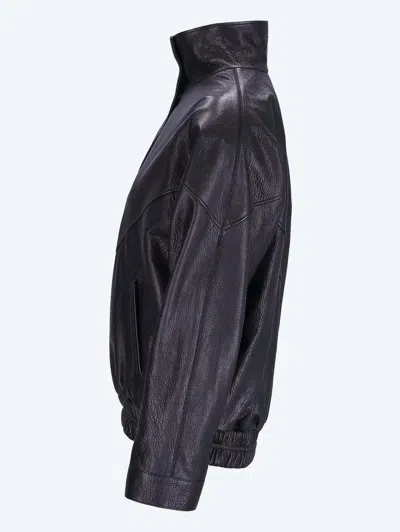 Arma Flap-pocket Leather Jacket In Black