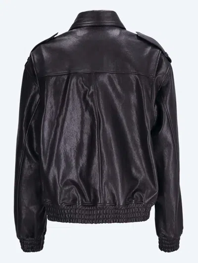 Arma Flap-pocket Leather Jacket In Black