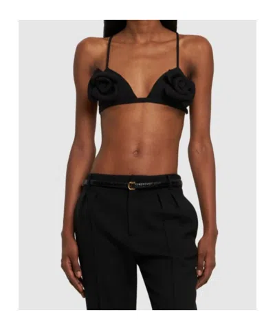Valentino Triangle Bra In Black