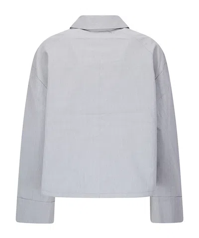 Samsoe & Samsoe Black Sakelly Short Button Jacket In Blue