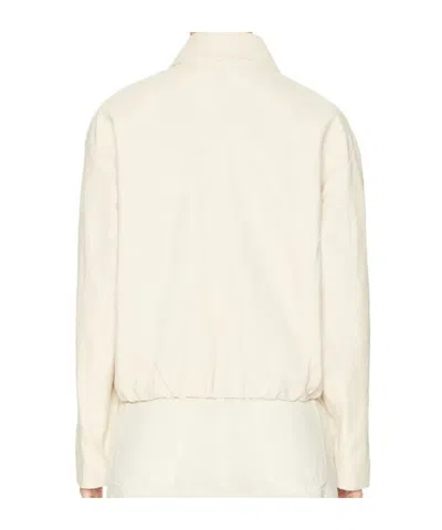 Arma Loua Smooth Leather Jacket In Neutral