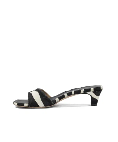 Ferragamo Sandals Open Toe Textured Finish Zebra Pattern In Multi