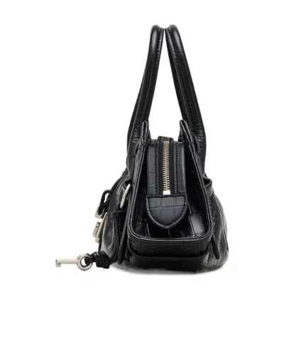 Marc Jacobs The Cristina Small Satchel Leather Cross-body Bag In Black