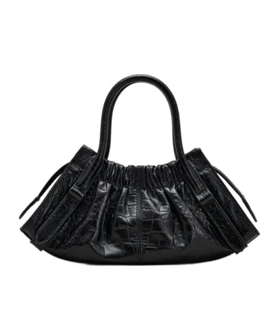 Marc Jacobs The Cristina Small Satchel Leather Cross-body Bag In Black