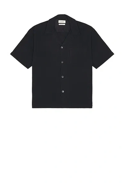 Frame Open Weave Shirt In Black