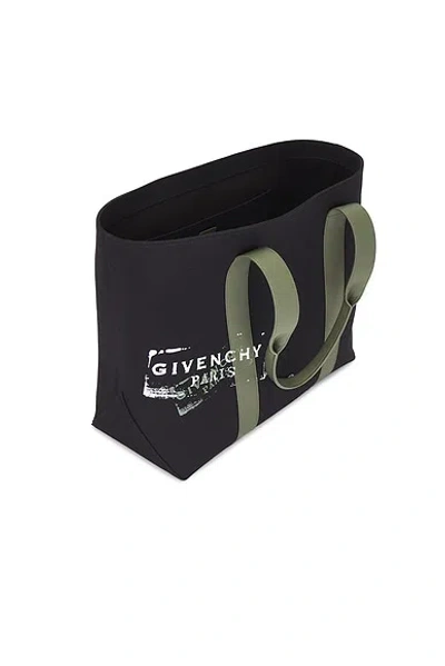 Givenchy Large Canvas Tote Bag Rectangular Handles In Black