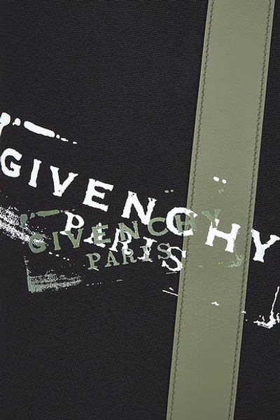 Givenchy Large Canvas Tote Bag Rectangular Handles In Black