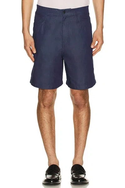 Givenchy Belt Loop Shorts In Blue