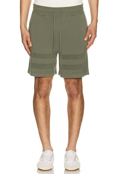 Givenchy Green Textured Shorts In Green