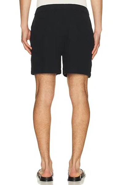 Frame Open Weave Shorts In Black