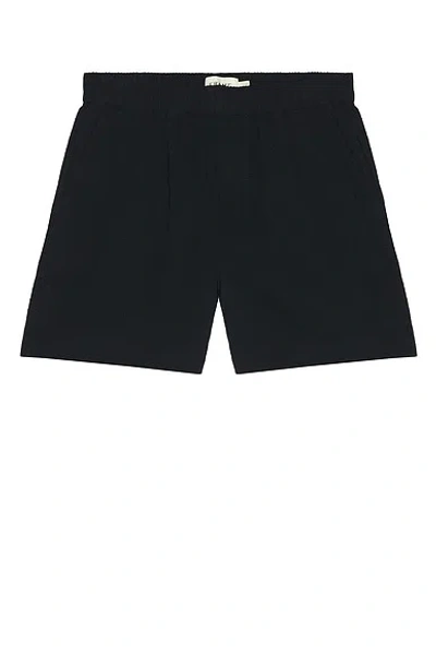 Frame Open Weave Shorts In Black