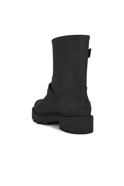 Jimmy Choo Biker Rain Black Tpu Rain Boots Black 42 In Black
