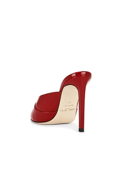 Jimmy Choo Brigitte 100mm Patent Leather Mule Pumps In Red