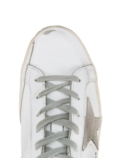 Shop Golden Goose Crystal Embellished Superstar Sneakers In White