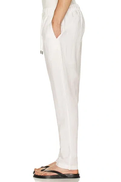 Onia Air Linen Pull-on Pant In White