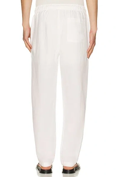 Onia Air Linen Pull-on Pant In White
