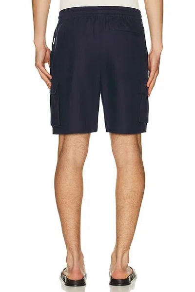 Onia Stretch Linen Pull On Cargo Shot In Blue