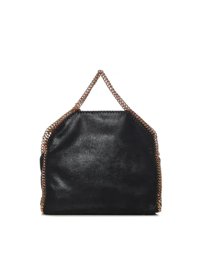 Stella Mccartney Falabella Fold Over Tote Shoulder Bag In Black