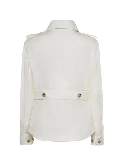 Fay Shirt Jacket Con Gancio Shirt Jacket In White