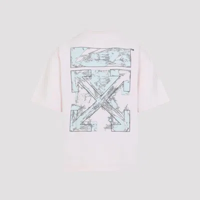 Off-white Graphic Print Crew Neck Short Sleeve T-shirt In White