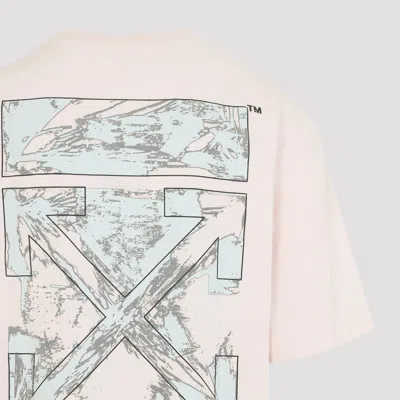 Off-white Graphic Print Crew Neck Short Sleeve T-shirt In White