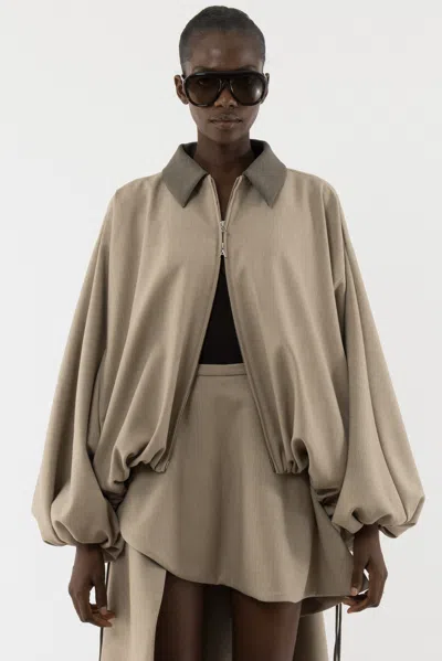 Arakii Balloon Jacket In Sand