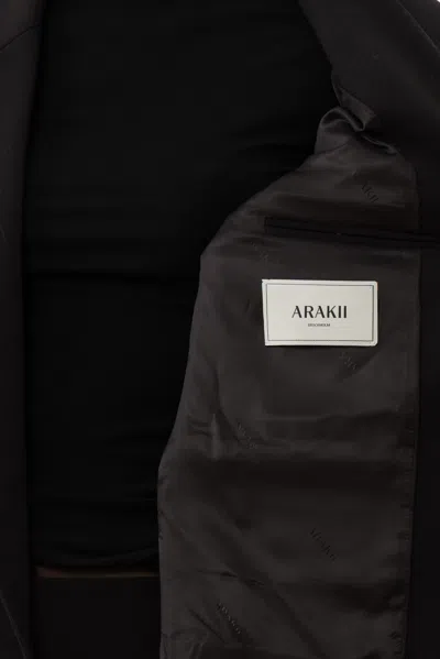 Arakii Point Blazer In Brown