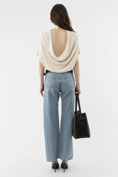 Arakii Regular Light Wash Jeans In Blue