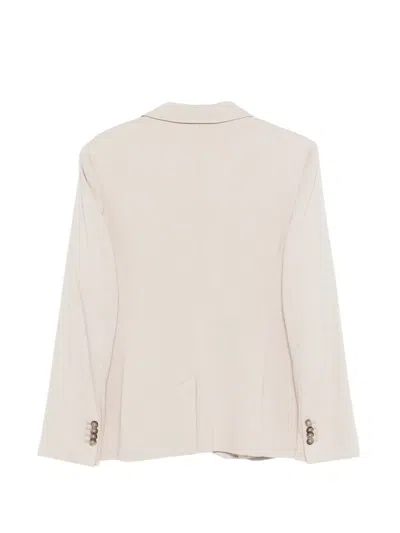 Gant Button Blazer In Neutral