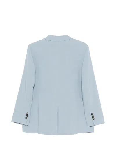 Gant Button Single-breasted Blazer In Blue