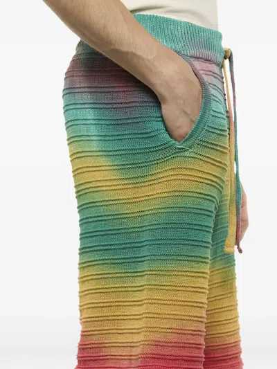Laneus Knitted Drawstring Shorts In Multi