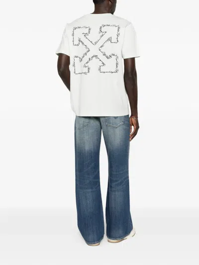 Off-white Script Arrow T-shirt In White