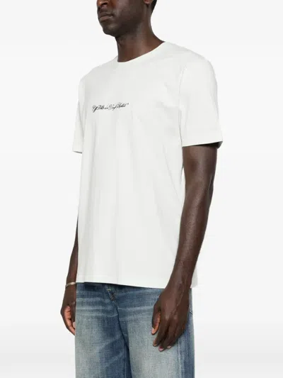 Off-white Script Arrow T-shirt In White