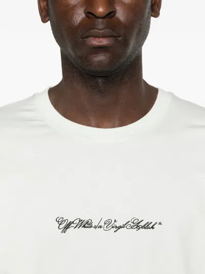 Off-white Script Arrow T-shirt In White