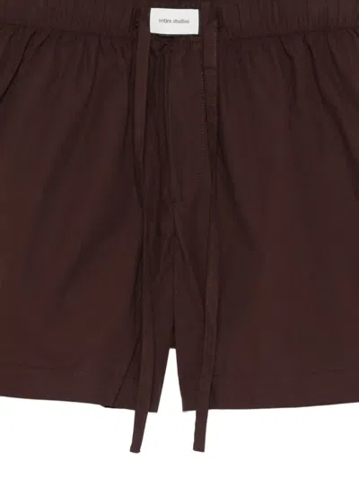 Entire Studios Drawstring Shorts In Brown