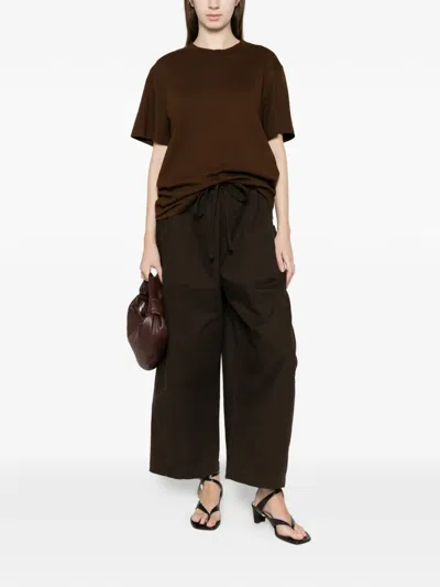 Entire Studios Classic Crew-neck T-shirt In Brown