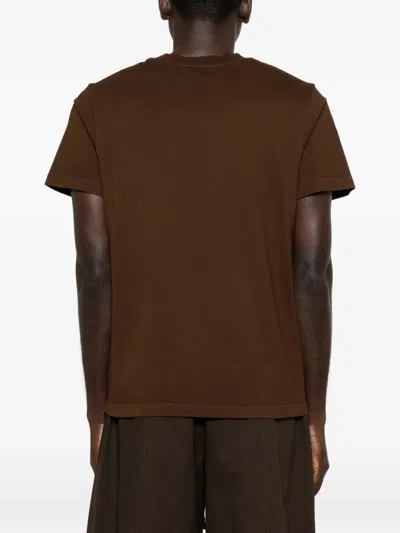 Entire Studios Classic Crew-neck T-shirt In Brown