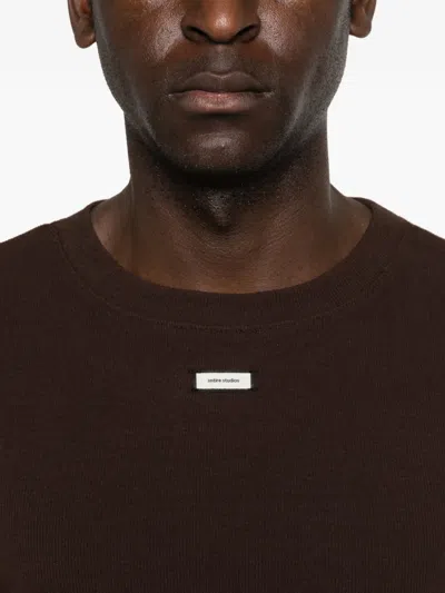 Entire Studios Logo-label T-shirt In Brown