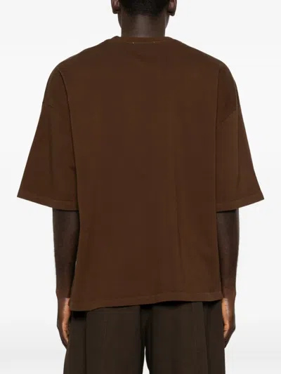 Entire Studios Crew-neck Short-sleeve T-shirt In Brown