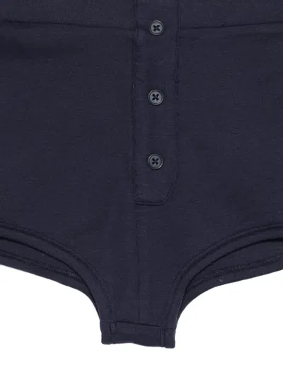 Entire Studios Button Shorts In Blue