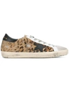 Golden Goose Superstar Distressed Leather And Calf Hair Sneakers