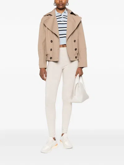 Bompard Elasticated Leggings In Neutral