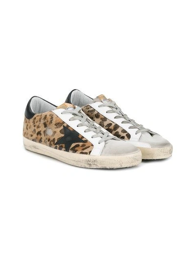 Shop Golden Goose 'superstar' Leopard Print Sneakers