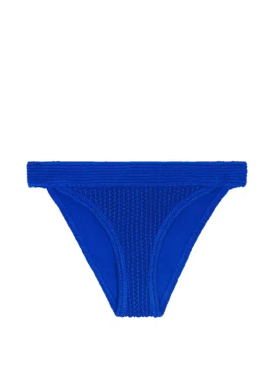 Bompard Crocheted Bikini Bottoms In Blue