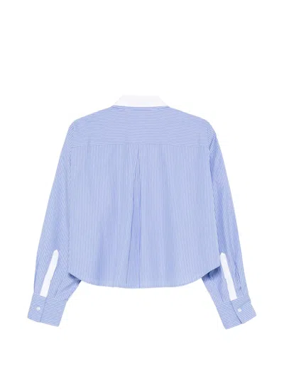 Rag & Bone Striped-pattern Shirt In Blue