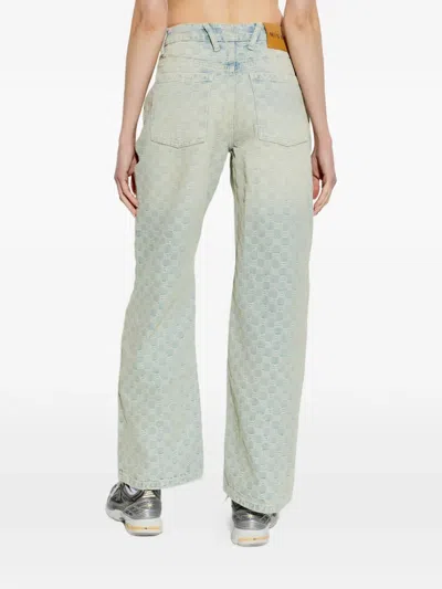 Misbhv Monogram-jacquard Jeans In Pattern