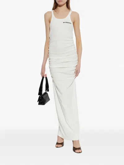 Misbhv Ruched Maxi Dress In Red