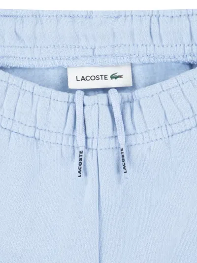 Lacoste Logo Elasticated Shorts In Blue